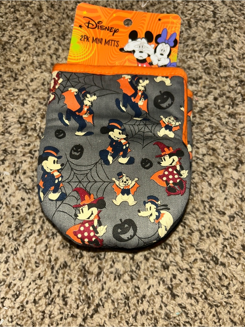 Disney Mickey Mouse and Friends Halloween Oven Mitts